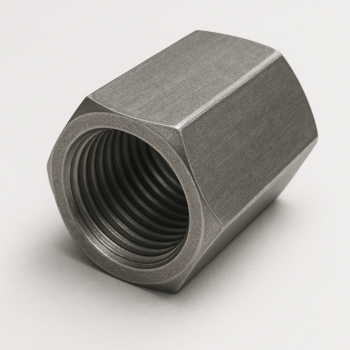 Гайка соединительная хромированная Ст35 М8 мм DIN 6334 в наличии в Иркутске