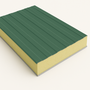 Стеновая сэндвич-панель с минеральной ватой 80 мм RAL 8017 в наличии в Иркутске