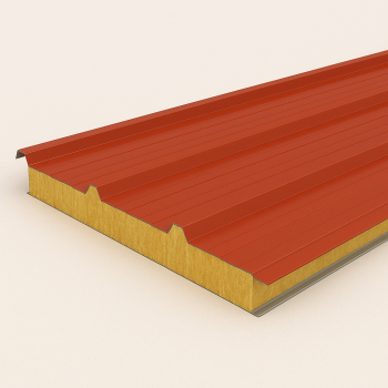 Кровельная сэндвич-панель пенополиизоцианурат 150 мм RAL 9003 в наличии в Иркутске