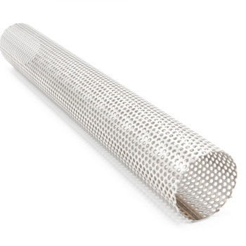 Труба перфорированная нержавеющая 25х1 мм шаг 111 AISI 201 в наличии в Иркутске