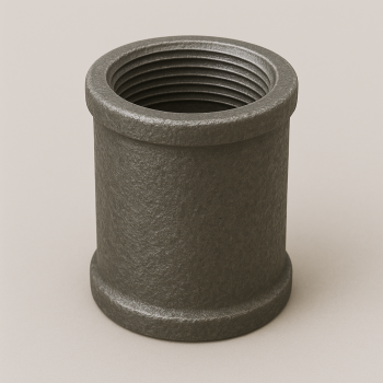 Чугунная муфта прямая длинная ДУ 32 (1 1/4 дюйма) ГОСТ 8955-75 в наличии в Иркутске