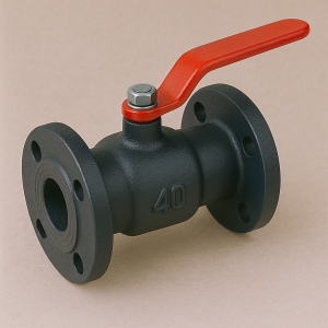 Чугунный кран шаровой проходной фланцевый ДУ 25 РУ 16 ГОСТ 9702-87 в наличии в Иркутске